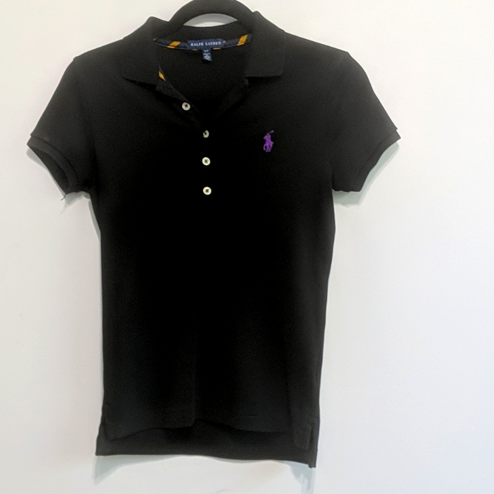 Ralph Lauren Purple Logo Polo